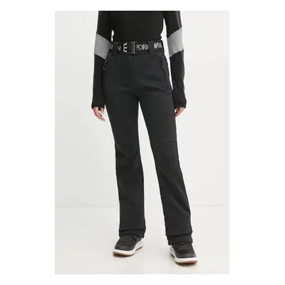 Lyžařské kalhoty EA7 Emporio Armani Kitzbuhel High Waisted Softshell černá barva, TN8HZ.6DTP03