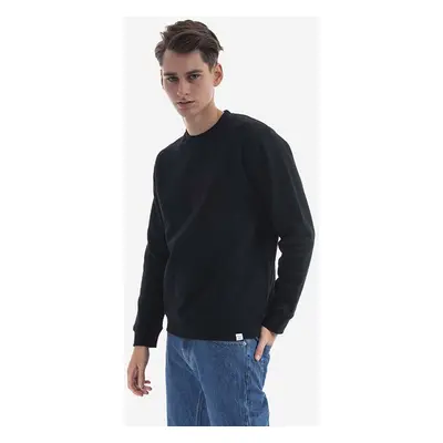 Bavlněná mikina Norse Projects Vagn Classic Crew pánská, černá barva, hladká, N20.1275.9999-9999