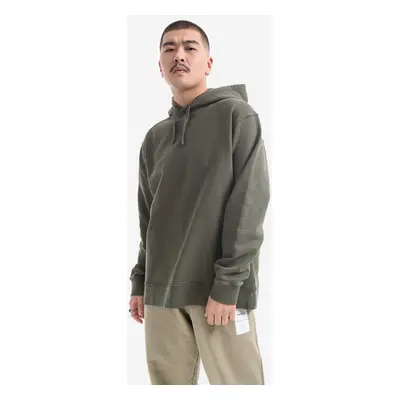 Bavlněná mikina Norse Projects Fraser Tab Series Sweat N20-1282 8098 pánská, zelená barva, s kap