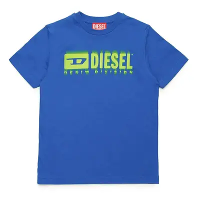 Dětské bavlněné tričko Diesel TDIEGORL6 T-SHIRT modrá barva, s potiskem, J02033