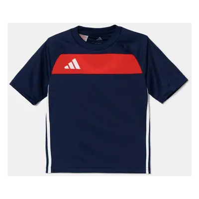 Dětské tričko adidas Performance tmavomodrá barva, s aplikací, JD0586