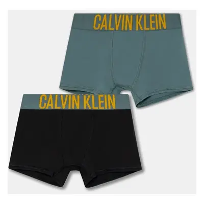 Dětské boxerky Calvin Klein Underwear 2-pack zelená barva, B70B700488