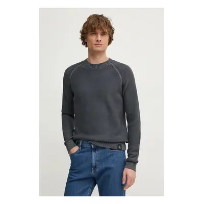 Bavlněný svetr Calvin Klein Jeans šedá barva, J30J326743