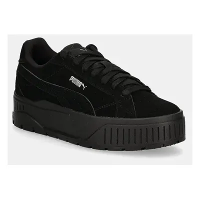 Semišové sneakers boty Puma Karmen II černá barva, 397457