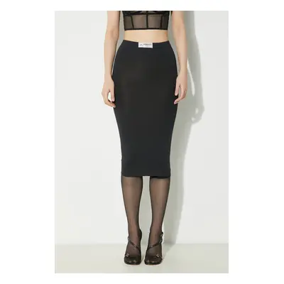 Sukně Fiorucci Black Midi Skirt černá barva, midi, pouzdrová, W01FPBSK031LY01BK01