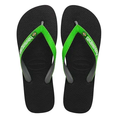 Žabky Havaianas BRASIL MIX pánské, zelená barva, 4123206.8075