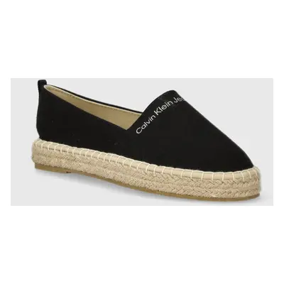 Dětské espadrilky Calvin Klein Jeans černá barva