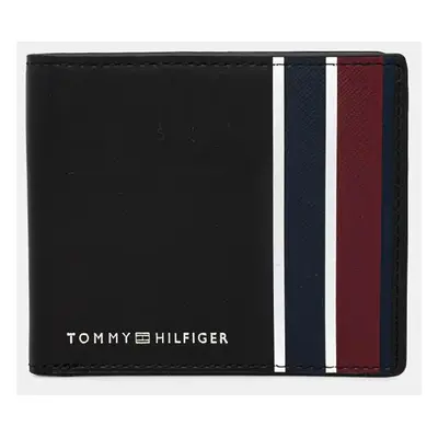 Peněženka Tommy Hilfiger černá barva, AM0AM12779