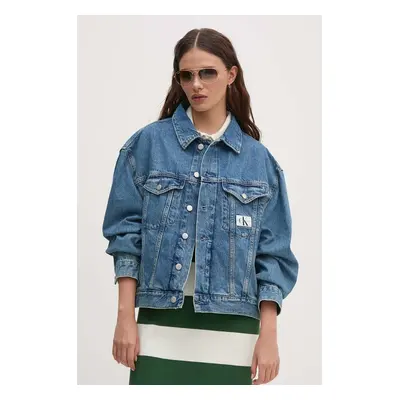 Džínová bunda Calvin Klein Jeans dámská, přechodná, oversize, J20J223672