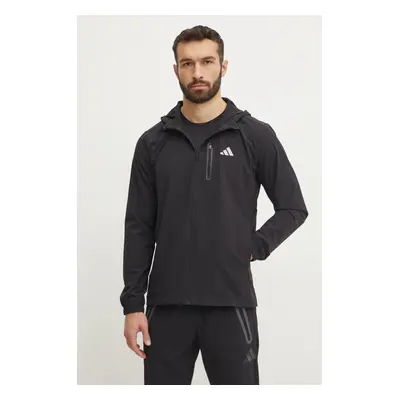 Bunda adidas M WV TT pánská, černá barva, přechodná, JM2473