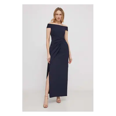 Šaty Lauren Ralph Lauren tmavomodrá barva, maxi, 253936388