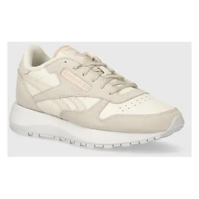 Kožené sneakers boty Reebok Classic Classic Leather šedá barva, 100074461