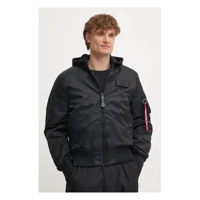 Bomber bunda Alpha Industries MA-1 ZH Back Print černá barva, zimní