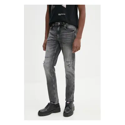 Džíny Karl Lagerfeld Jeans pánské, šedá barva, A1M10105