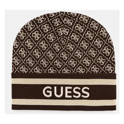 Čepice Guess SEVYN hnědá barva, W4BZ21 Z3JD2