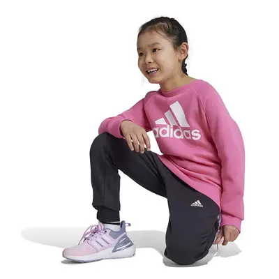 Dětská tepláková souprava adidas LK BOSOG FL růžová barva, IX7319