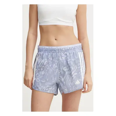 Běžecké šortky adidas Performance Own The Run fialová barva, high waist, JD7759