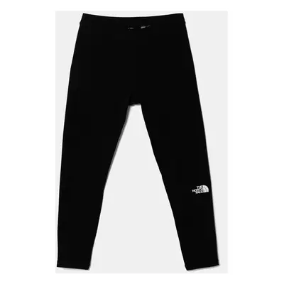 Dětské legíny The North Face EVERYDAY LEGGINGS černá barva, s potiskem, NF0A8BHQJK31