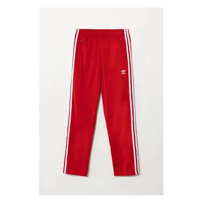 Dětské tepláky adidas Originals červená barva, s aplikací, IY9806