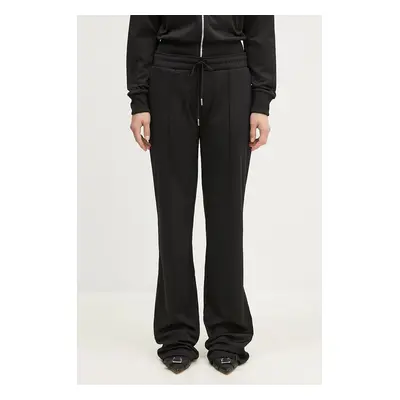 Kalhoty Coperni Tracksuit Trousers dámské, černá barva, jednoduché, high waist, COPJS83567