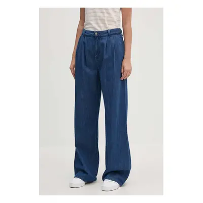 Džíny Pepe Jeans LOOSE ST JEANS HW PLEAT dámské, high waist, PL204717