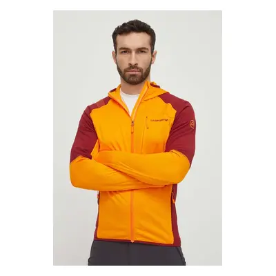 Sportovní mikina LA Sportiva Existence Hoody oranžová barva, s kapucí, P53102320