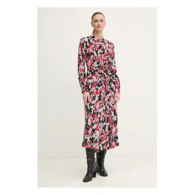 Šaty DIANE VON FURSTENBERG černá barva, midi, DVFDW4S015