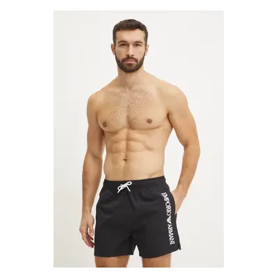 Plavkové šortky Emporio Armani Underwear černá barva, EM000583 AF12330