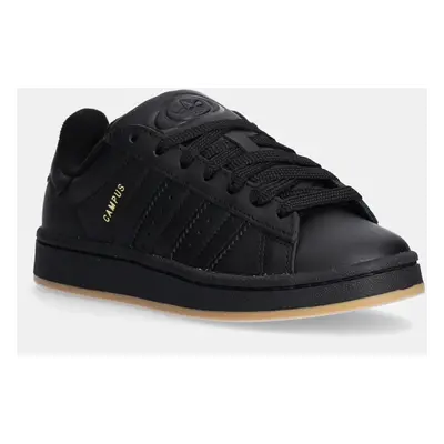 Dětské kožené sneakers boty adidas Originals CAMPUS 00s černá barva, JR5759