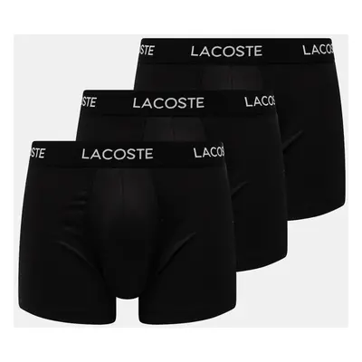 Boxerky Lacoste 3-pack pánské, modrá barva