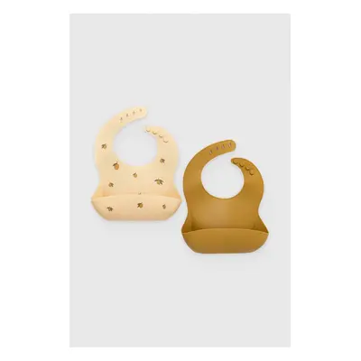 Dětský podbradník Konges Sløjd 2 PACK SILICONE BIB 2-pack