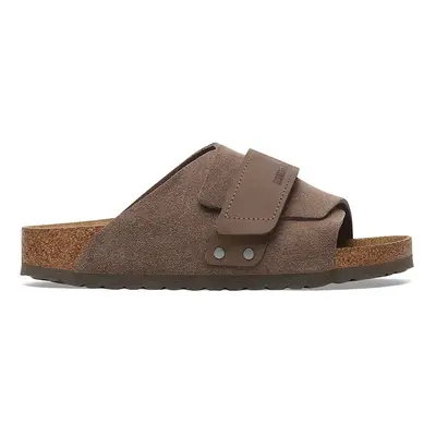 Kožené pantofle Birkenstock Kyoto zelená barva, 1029137