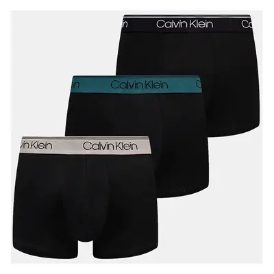 Boxerky Calvin Klein Underwear 3-pack pánské, černá barva