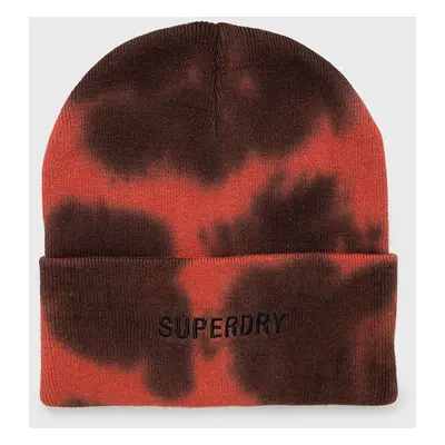 Bavlněná čepice Superdry červená barva,