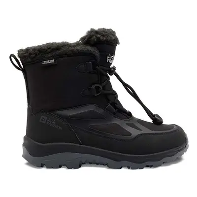 Dětské zimní boty Jack Wolfskin VOJO SHELL XT TEXAPORE MID černá barva