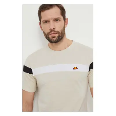 Bavlněné tričko Ellesse Caserio T-Shirt béžová barva, SHR17433