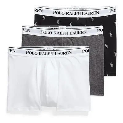 Boxerky Polo Ralph Lauren 3-pack pánské, šedá barva, 714830299