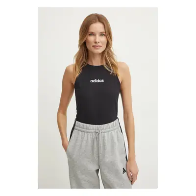 Top adidas Essentials Linear dámský, černá barva, JC5798