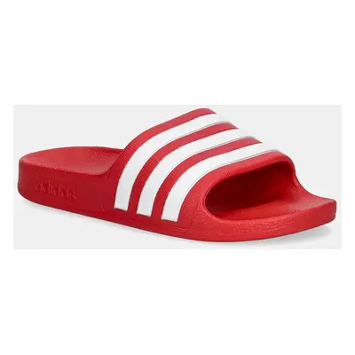 Dětské pantofle adidas ADILETTE AQUA červená barva, JP5771