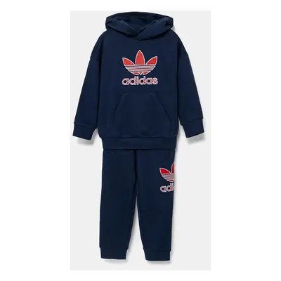 Dětská tepláková souprava adidas Originals tmavomodrá barva, JC9176