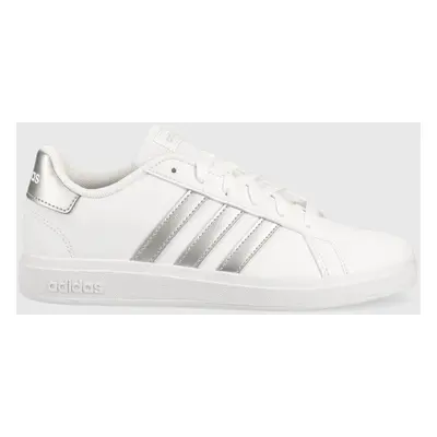 Dětské sneakers boty adidas GRAND COURT bílá barva