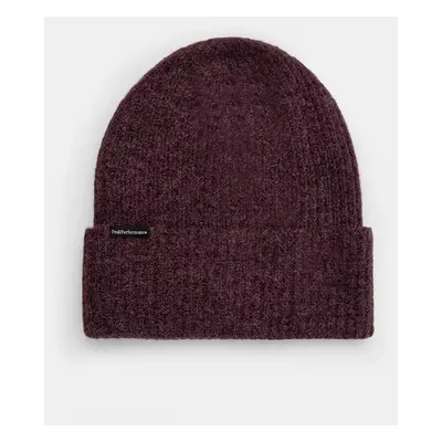 Vlněná čepice Peak Performance Woolblend Hat fialová barva, z tenké pleteniny, G80628