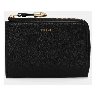 Kožená peněženka Furla černá barva, WP00470 BX3036 O6000