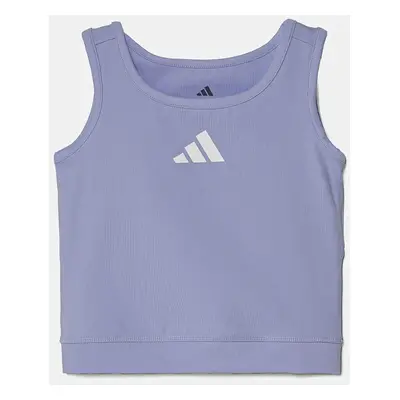 Dětský top adidas fialová barva, JD1815