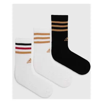 Ponožky adidas Essentials 3-pack bílá barva, IY8642