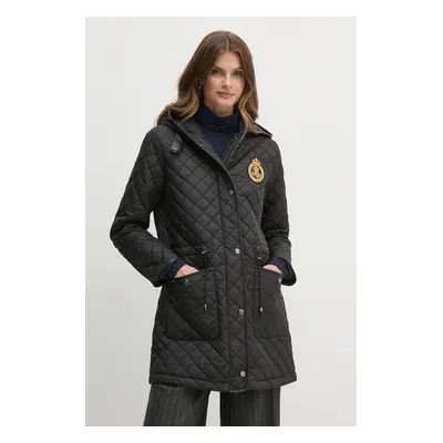 Parka Lauren Ralph Lauren dámská, černá barva, přechodná, 297951264