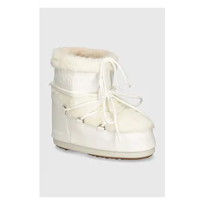 Sněhule Moon Boot MB ICON LOW FAUX FUR bílá barva, 80D1409390 A002