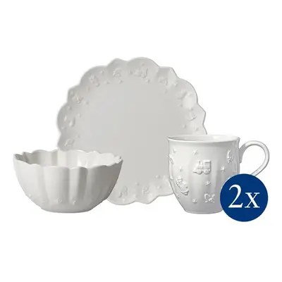 Snídaňový set pro 2 osoby Villeroy & Boch Toy's Delight Royal Classic 6-pack bílá barva