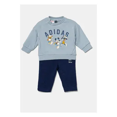 Dětská tepláková souprava adidas x Disney modrá barva, JN6099