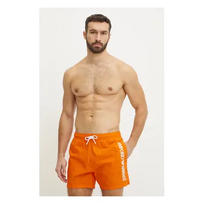 Plavkové šortky Emporio Armani Underwear oranžová barva, EM000583 AF12330